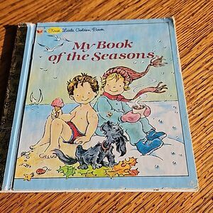 1982 My Book of Seasons Little Golden Book Hardcover Children's Classic